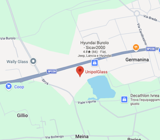 Mappa della sede Global Glass di Ivrea, Corso Vercelli, 444